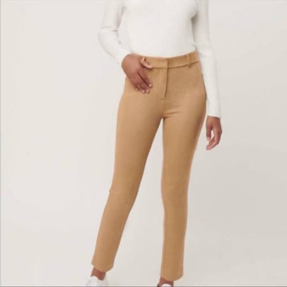 LOFT Faux Suede High Waist Pants -- EUC!